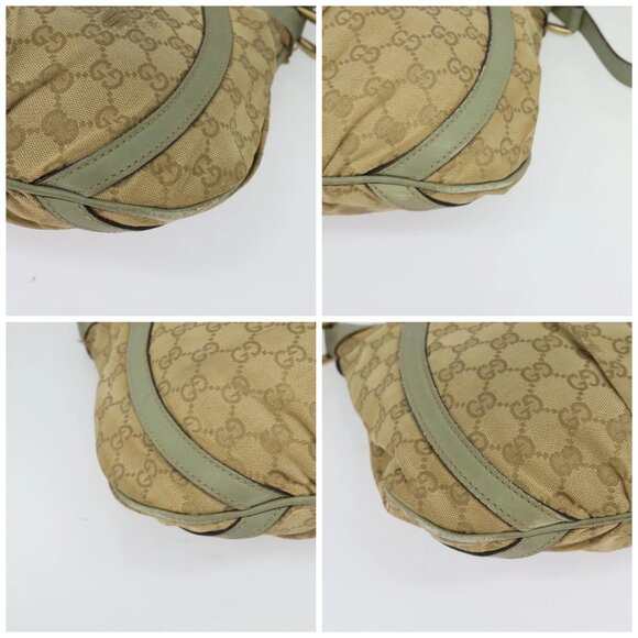 GUCCI GG Canvas Shoulder Bag Beige Gold - Picture 16 of 16